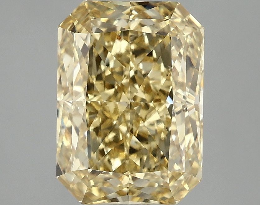 Loose Diamond - RADIANT 3.1ct Fancy Vivid Yellow SI1: Loose Diamond - RADIANT 3.1ct Fancy Vivid Yellow SI1 Source: This is a real non-mined Diamond that has been grown in a lab Shape: RADIANT Carats: 3.1 Color: Fancy Vivid Yellow Certification: IGI Video