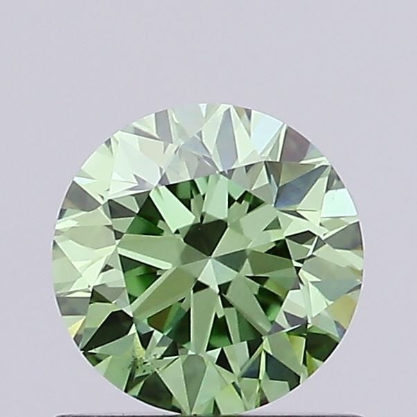Loose Diamond - ROUND 0.66ct Fancy Vivid Green VS1: Loose Diamond - ROUND 0.66ct Fancy Vivid Green VS1 Source: This is a real non-mined Diamond that has been grown in a lab Shape: ROUND Carats: 0.66 Color: Fancy Vivid Green Certification: IGI Video: