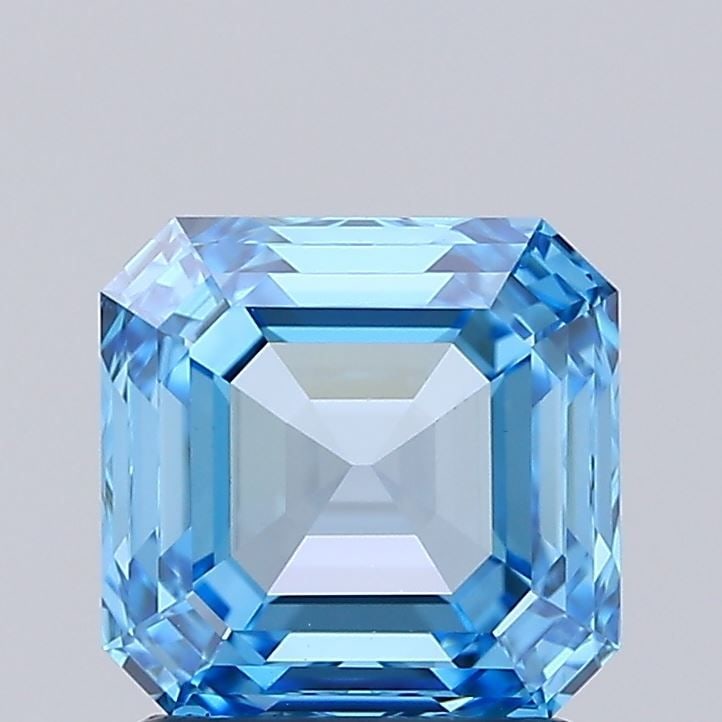 Loose Diamond - ASSCHER 1.53ct Fancy Vivid Blue VS1: Loose Diamond - ASSCHER 1.53ct Fancy Vivid Blue VS1 Source: This is a real non-mined Diamond that has been grown in a lab Shape: ASSCHER Carats: 1.53 Color: Fancy Vivid Blue Certification: IGI Video:
