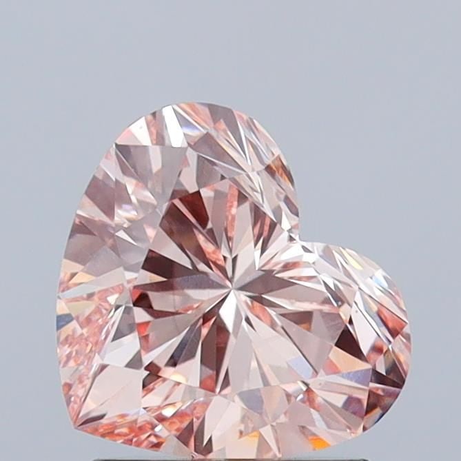 Loose Diamond - HEART 1.6ct Fancy Pink VS2: Loose Diamond - HEART 1.6ct Fancy Pink VS2 Source: This is a real non-mined Diamond that has been grown in a lab Shape: HEART Carats: 1.6 Color: Fancy Pink Certification: IGI Video: