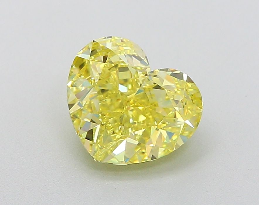 Loose Diamond - HEART 2.18ct Fancy Intense Yellow VVS1: Loose Diamond - HEART 2.18ct Fancy Intense Yellow VVS1 Source: This is a real non-mined Diamond that has been grown in a lab Shape: HEART Carats: 2.18 Color: Fancy Intense Yellow Certification: IGI Vi