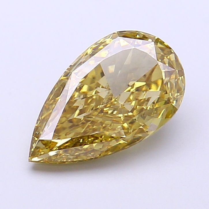 Loose Diamond - PEAR 2.05ct Fancy Vivid Yellow VS2: Loose Diamond - PEAR 2.05ct Fancy Vivid Yellow VS2 Source: This is a real non-mined Diamond that has been grown in a lab Shape: PEAR Carats: 2.05 Color: Fancy Vivid Yellow Certification: NONE Video: