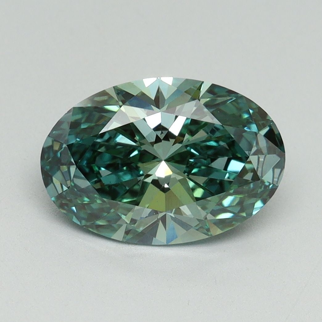 Loose Diamond - OVAL 2.09ct Fancy Vivid Green VS1: Loose Diamond - OVAL 2.09ct Fancy Vivid Green VS1 Source: This is a real non-mined Diamond that has been grown in a lab Shape: OVAL Carats: 2.09 Color: Fancy Vivid Green Certification: IGI Video: