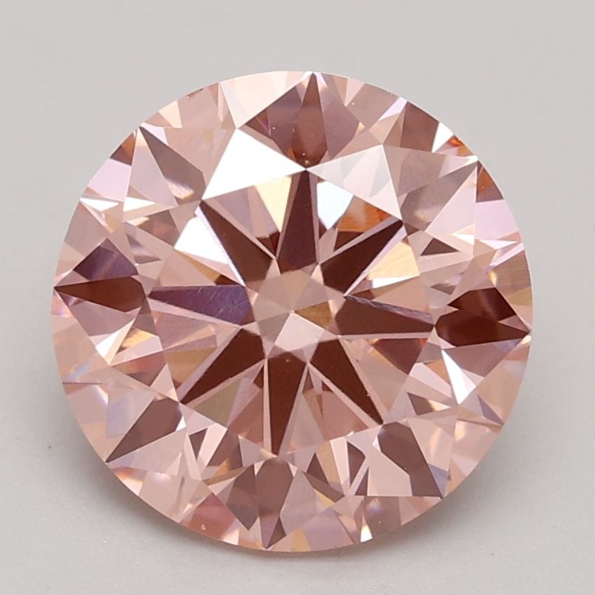 Loose Diamond - ROUND 2.18ct Fancy Intense Pink VS1: Loose Diamond - ROUND 2.18ct Fancy Intense Pink VS1 Source: This is a real non-mined Diamond that has been grown in a lab Shape: ROUND Carats: 2.18 Color: Fancy Intense Pink Certification: IGI Video: