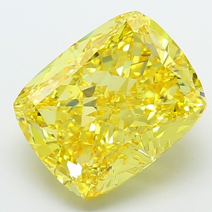 Loose Diamond - CUSHION MODIFIED 10.06ct Fancy Vivid Yellow VS2: Loose Diamond - CUSHION MODIFIED 10.06ct Fancy Vivid Yellow VS2 Source: This is a real non-mined Diamond that has been grown in a lab Shape: CUSHION MODIFIED Carats: 10.06 Color: Fancy Vivid Yellow Ce