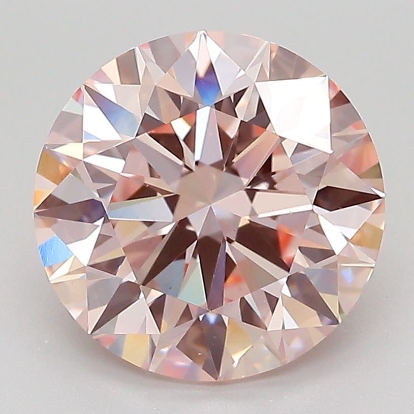 Ideal Loose Diamond - ROUND 3.5ct Fancy Pink VS1: Ideal Loose Diamond - ROUND 3.5ct Fancy Pink VS1 Source: This is a real non-mined Diamond that has been grown in a lab Shape: ROUND Carats: 3.5 Color: Fancy Pink Certification: IGI Video: