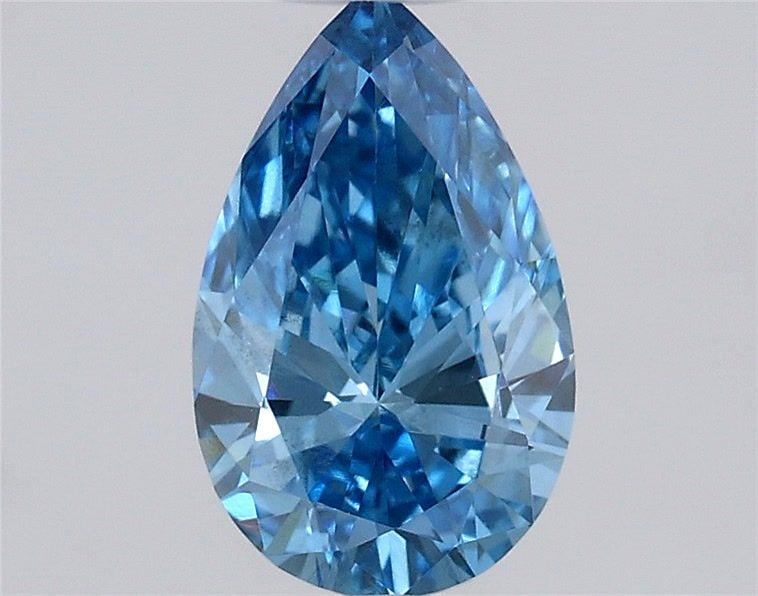 Loose Diamond - PEAR 0.59ct Fancy Vivid Blue VS2: Loose Diamond - PEAR 0.59ct Fancy Vivid Blue VS2 Source: This is a real non-mined Diamond that has been grown in a lab Shape: PEAR Carats: 0.59 Color: Fancy Vivid Blue Certification: IGI Video: Video