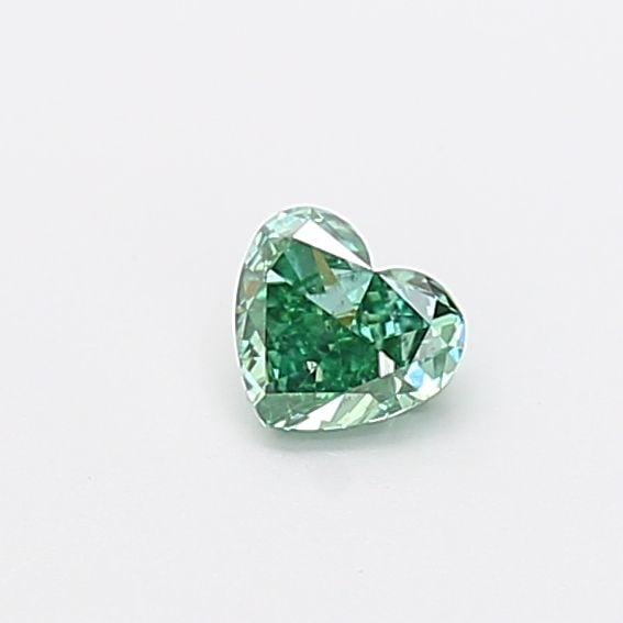 Loose Diamond - HEART 0.32ct Fancy Vivid Green SI1: Loose Diamond - HEART 0.32ct Fancy Vivid Green SI1 Source: This is a real non-mined Diamond that has been grown in a lab Shape: HEART Carats: 0.32 Color: Fancy Vivid Green Certification: NONE Video: