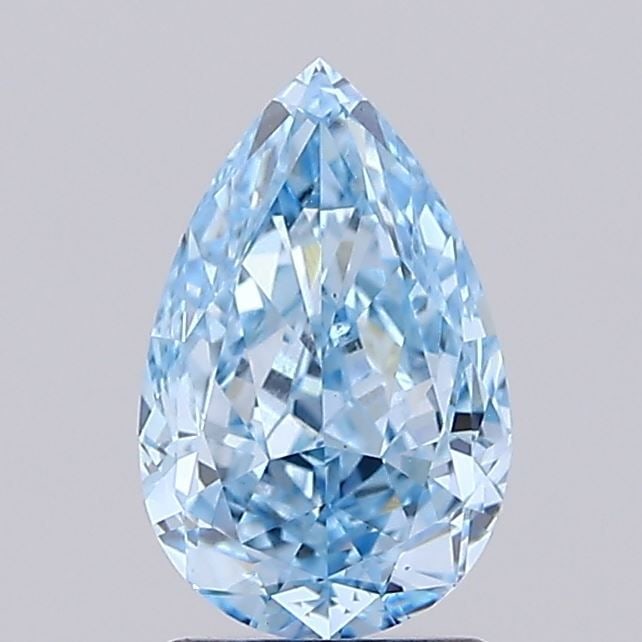 Loose Diamond - PEAR 2.06ct Fancy Vivid Blue VS1: Loose Diamond - PEAR 2.06ct Fancy Vivid Blue VS1 Source: This is a real non-mined Diamond that has been grown in a lab Shape: PEAR Carats: 2.06 Color: Fancy Vivid Blue Certification: IGI Video: Video