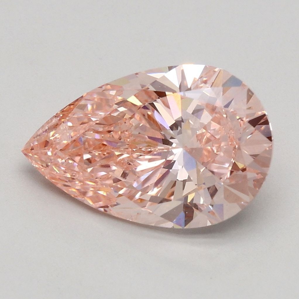 Loose Diamond - PEAR 1.9ct Fancy Pink SI1: Loose Diamond - PEAR 1.9ct Fancy Pink SI1 Source: This is a real non-mined Diamond that has been grown in a lab Shape: PEAR Carats: 1.9 Color: Fancy Pink Certification: IGI Video: