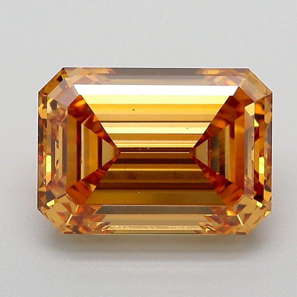 Loose Diamond - EMERALD 4.1ct Fancy Brownish Yellow VS1: Loose Diamond - EMERALD 4.1ct Fancy Brownish Yellow VS1 Source: This is a real non-mined Diamond that has been grown in a lab Shape: EMERALD Carats: 4.1 Color: Fancy Brownish Yellow Certification: IGI