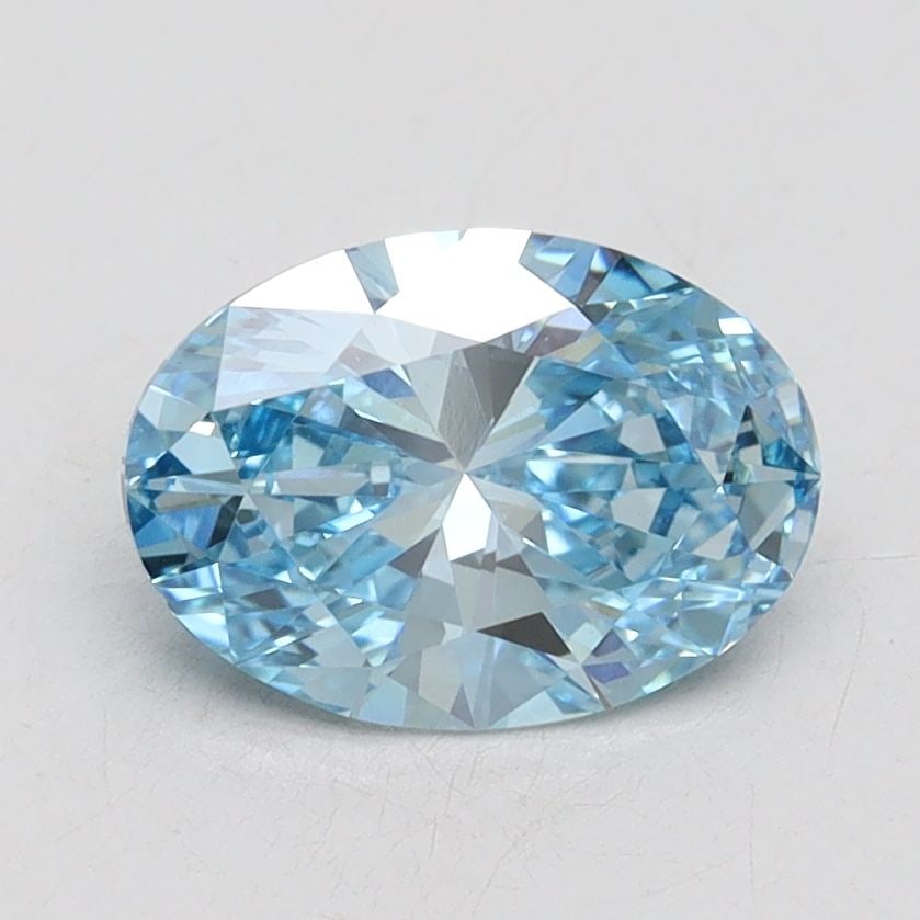 Loose Diamond - OVAL 1.28ct Fancy Vivid Blue VS1: Loose Diamond - OVAL 1.28ct Fancy Vivid Blue VS1 Source: This is a real non-mined Diamond that has been grown in a lab Shape: OVAL Carats: 1.28 Color: Fancy Vivid Blue Certification: IGI Video: