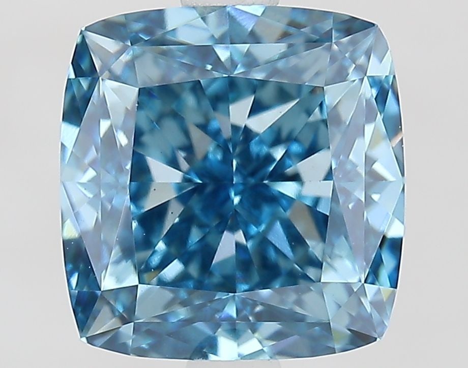 Loose Diamond - CUSHION MODIFIED 2.81ct Fancy Vivid Blue VS1: Loose Diamond - CUSHION MODIFIED 2.81ct Fancy Vivid Blue VS1 Source: This is a real non-mined Diamond that has been grown in a lab Shape: CUSHION MODIFIED Carats: 2.81 Color: Fancy Vivid Blue Certific