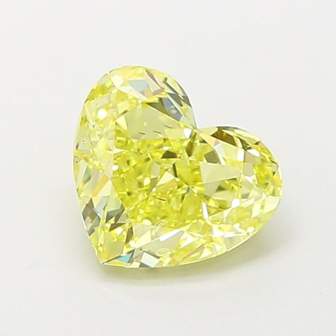 Loose Diamond - HEART 1.28ct Fancy Intense Yellow VS1: Loose Diamond - HEART 1.28ct Fancy Intense Yellow VS1 Source: This is a real non-mined Diamond that has been grown in a lab Shape: HEART Carats: 1.28 Color: Fancy Intense Yellow Certification: IGI Vid