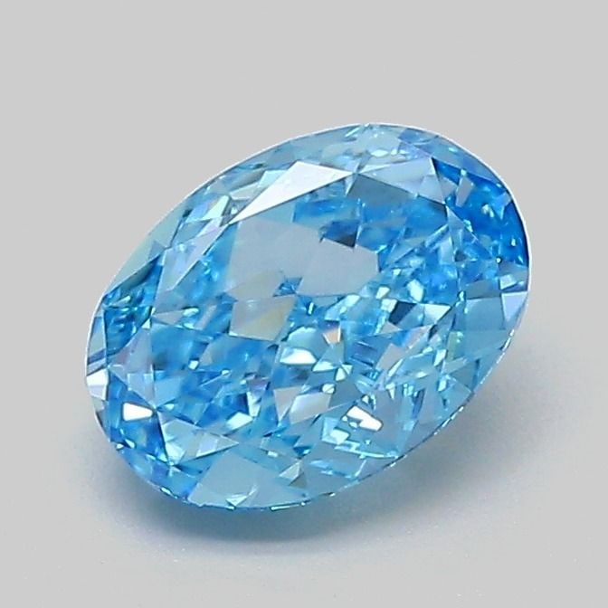 Loose Diamond - OVAL 1.09ct Fancy Vivid Blue VVS2: Loose Diamond - OVAL 1.09ct Fancy Vivid Blue VVS2 Source: This is a real non-mined Diamond that has been grown in a lab Shape: OVAL Carats: 1.09 Color: Fancy Vivid Blue Certification: IGI Video: