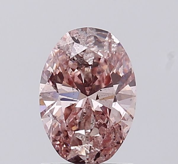 Loose Diamond - OVAL 1.03ct Fancy Intense Brownish Pink I2: Loose Diamond - OVAL 1.03ct Fancy Intense Brownish Pink I2 Source: This is a real non-mined Diamond that has been grown in a lab Shape: OVAL Carats: 1.03 Color: Fancy Intense Brownish Pink Certificati
