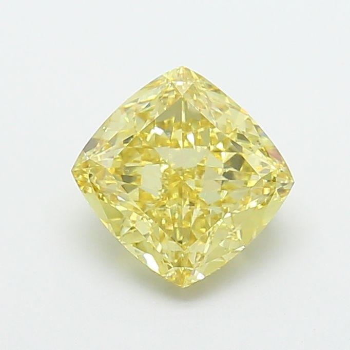 Loose Diamond - CUSHION MODIFIED 3.32ct Fancy Intense Yellow VS1: Loose Diamond - CUSHION MODIFIED 3.32ct Fancy Intense Yellow VS1 Source: This is a real non-mined Diamond that has been grown in a lab Shape: CUSHION MODIFIED Carats: 3.32 Color: Fancy Intense Yellow 