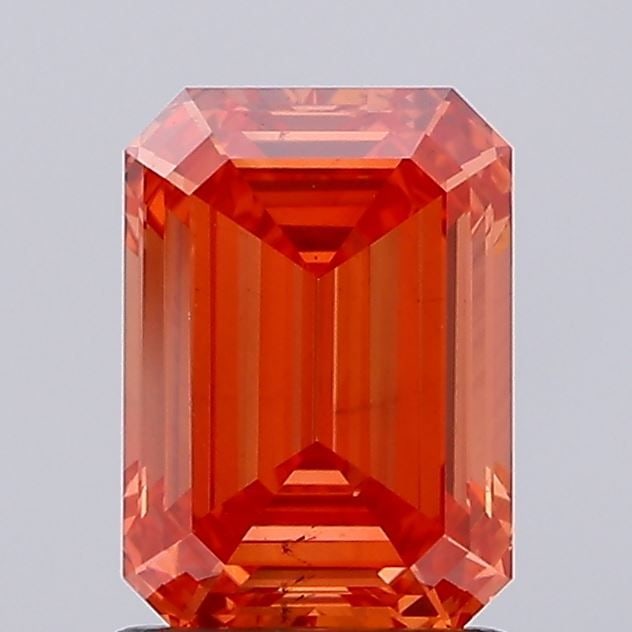 Loose Diamond - EMERALD 1.51ct Fancy Vivid Red VS2: Loose Diamond - EMERALD 1.51ct Fancy Vivid Red VS2 Source: This is a real non-mined Diamond that has been grown in a lab Shape: EMERALD Carats: 1.51 Color: Fancy Vivid Red Certification: NONE Video: