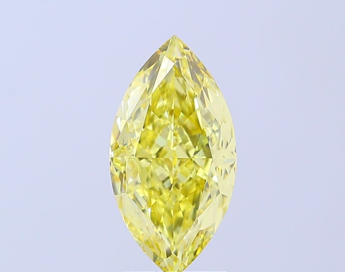 Loose Diamond - MARQUISE 3.45ct Fancy Intense Yellow VVS2: Loose Diamond - MARQUISE 3.45ct Fancy Intense Yellow VVS2 Source: This is a real non-mined Diamond that has been grown in a lab Shape: MARQUISE Carats: 3.45 Color: Fancy Intense Yellow Certification: 