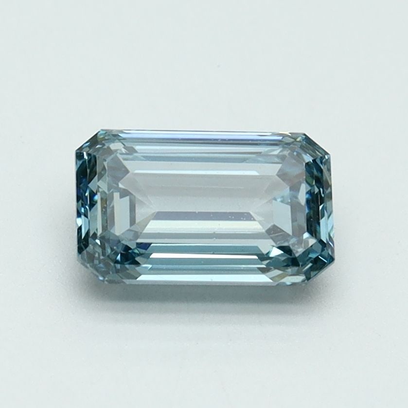Loose Diamond - EMERALD 1.0ct Fancy Intense Greenish Blue VVS2: Loose Diamond - EMERALD 1.0ct Fancy Intense Greenish Blue VVS2 Source: This is a real non-mined Diamond that has been grown in a lab Shape: EMERALD Carats: 1.0 Color: Fancy Intense Greenish Blue Certi