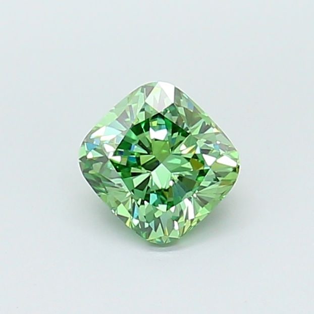 Loose Diamond - CUSHION MODIFIED 1.02ct Fancy Vivid Green VS1: Loose Diamond - CUSHION MODIFIED 1.02ct Fancy Vivid Green VS1 Source: This is a real non-mined Diamond that has been grown in a lab Shape: CUSHION MODIFIED Carats: 1.02 Color: Fancy Vivid Green Certif