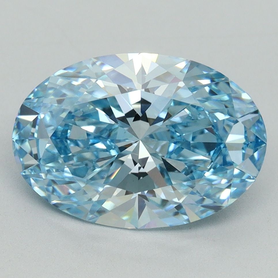 Loose Diamond - OVAL 3.09ct Fancy Vivid Blue VVS2 (1 of 1)