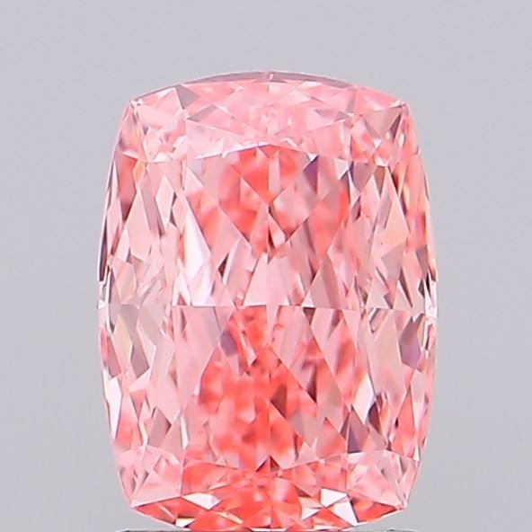 Loose Diamond - CUSHION MODIFIED 1.68ct Fancy Vivid Pink VS1: Loose Diamond - CUSHION MODIFIED 1.68ct Fancy Vivid Pink VS1 Source: This is a real non-mined Diamond that has been grown in a lab Shape: CUSHION MODIFIED Carats: 1.68 Color: Fancy Vivid Pink Certific