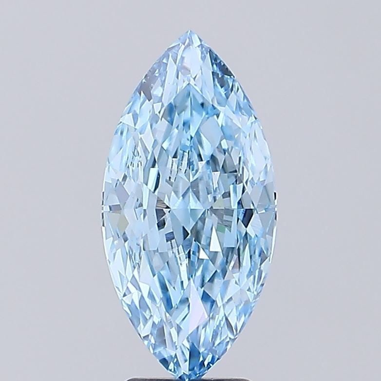 Loose Diamond - MARQUISE 4.04ct Fancy Vivid Blue VVS2: Loose Diamond - MARQUISE 4.04ct Fancy Vivid Blue VVS2 Source: This is a real non-mined Diamond that has been grown in a lab Shape: MARQUISE Carats: 4.04 Color: Fancy Vivid Blue Certification: IGI Vide