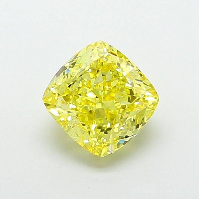 Loose Diamond - CUSHION MODIFIED 5.04ct Fancy Intense Yellow VS2: Loose Diamond - CUSHION MODIFIED 5.04ct Fancy Intense Yellow VS2 Source: This is a real non-mined Diamond that has been grown in a lab Shape: CUSHION MODIFIED Carats: 5.04 Color: Fancy Intense Yellow 