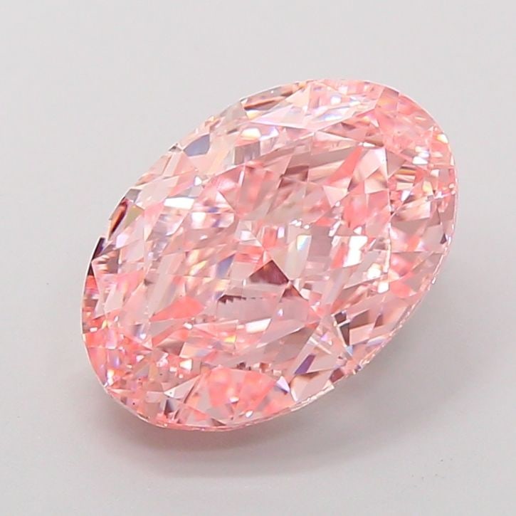 Loose Diamond - OVAL 6.32ct Fancy Vivid Pink VS1: Loose Diamond - OVAL 6.32ct Fancy Vivid Pink VS1 Source: This is a real non-mined Diamond that has been grown in a lab Shape: OVAL Carats: 6.32 Color: Fancy Vivid Pink Certification: IGI Video: