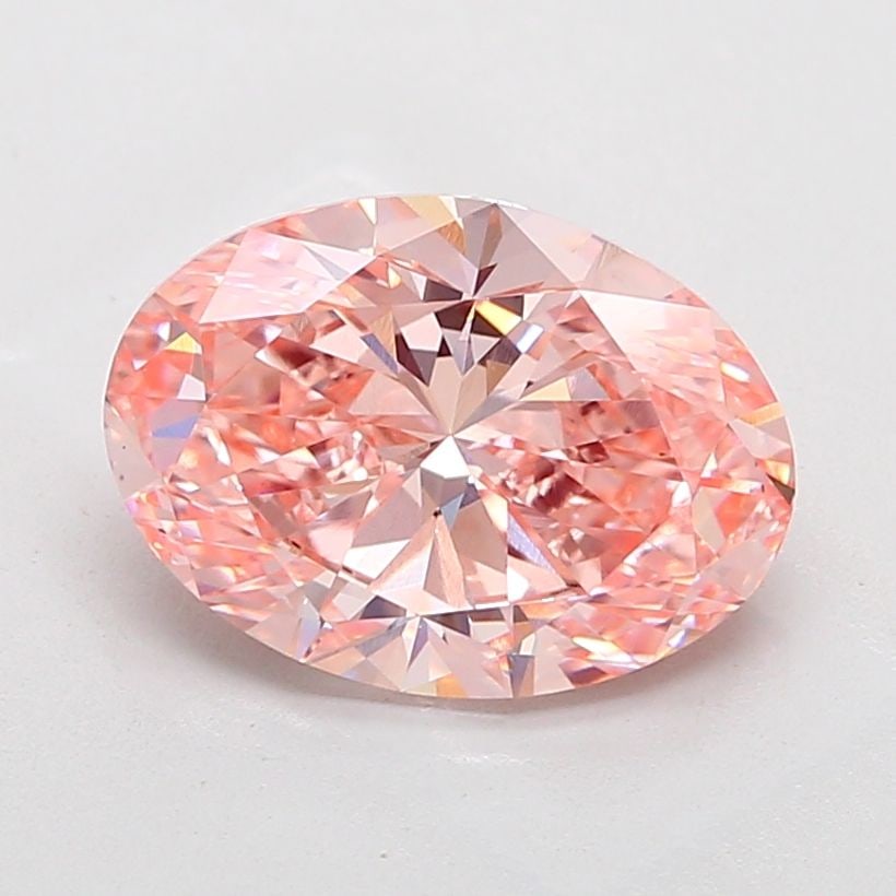 Loose Diamond - OVAL 4.01ct Fancy Vivid Pink VS1: Loose Diamond - OVAL 4.01ct Fancy Vivid Pink VS1 Source: This is a real non-mined Diamond that has been grown in a lab Shape: OVAL Carats: 4.01 Color: Fancy Vivid Pink Certification: IGI Video: