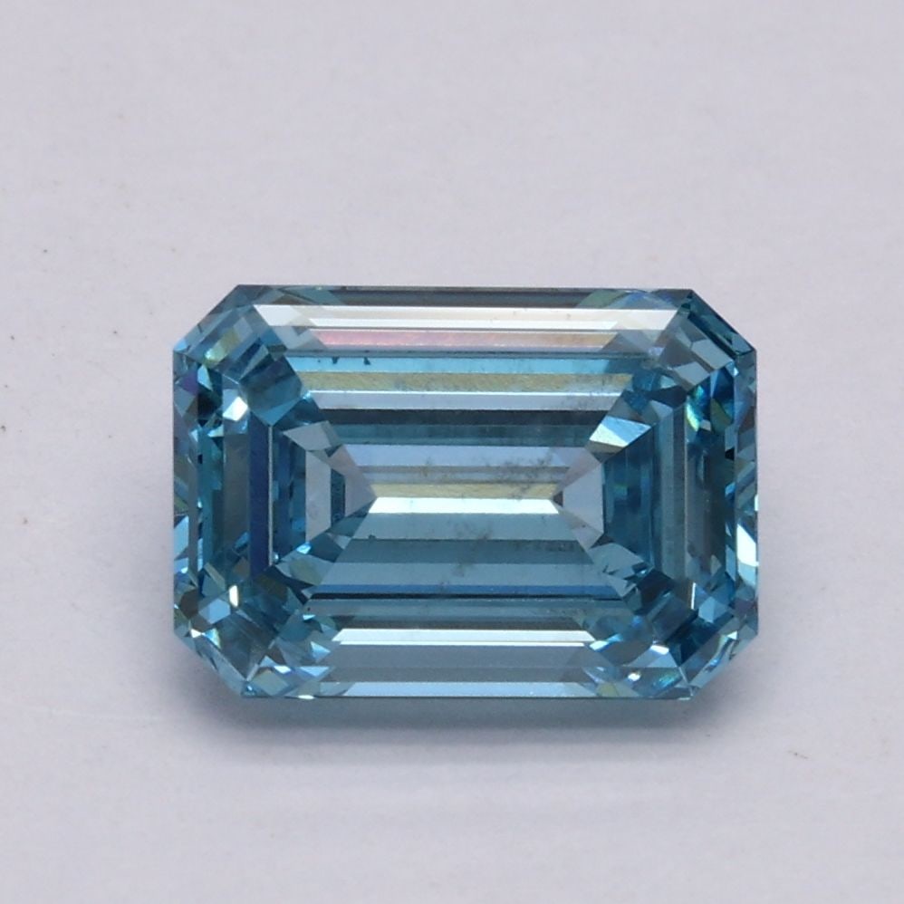 Loose Diamond - EMERALD 1.5ct Fancy Intense Blue SI1: Loose Diamond - EMERALD 1.5ct Fancy Intense Blue SI1 Source: This is a real non-mined Diamond that has been grown in a lab Shape: EMERALD Carats: 1.5 Color: Fancy Intense Blue Certification: IGI Video