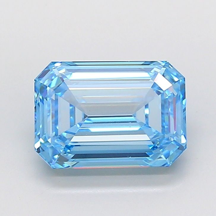 Loose Diamond - EMERALD 4.08ct Fancy Vivid Blue VVS2: Loose Diamond - EMERALD 4.08ct Fancy Vivid Blue VVS2 Source: This is a real non-mined Diamond that has been grown in a lab Shape: EMERALD Carats: 4.08 Color: Fancy Vivid Blue Certification: IGI Video: