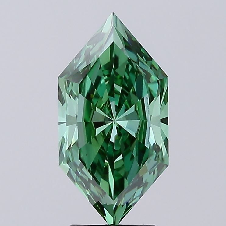 Loose Diamond - HEXAGONAL 3.32ct Fancy Vivid Green VS1: Loose Diamond - HEXAGONAL 3.32ct Fancy Vivid Green VS1 Source: This is a real non-mined Diamond that has been grown in a lab Shape: HEXAGONAL Carats: 3.32 Color: Fancy Vivid Green Certification: IGI V