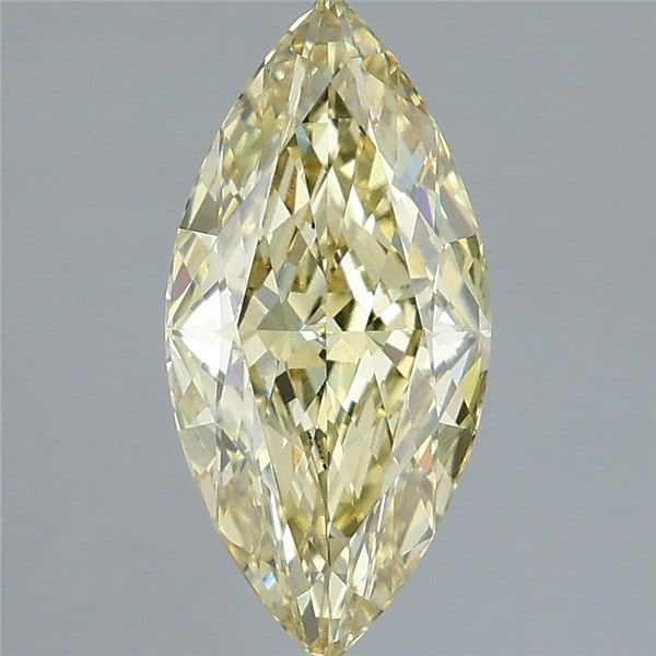 Loose Diamond - MARQUISE 2.02ct Fancy Yellow VS1: Loose Diamond - MARQUISE 2.02ct Fancy Yellow VS1 Source: This is a real non-mined Diamond that has been grown in a lab Shape: MARQUISE Carats: 2.02 Color: Fancy Yellow Certification: IGI Video: