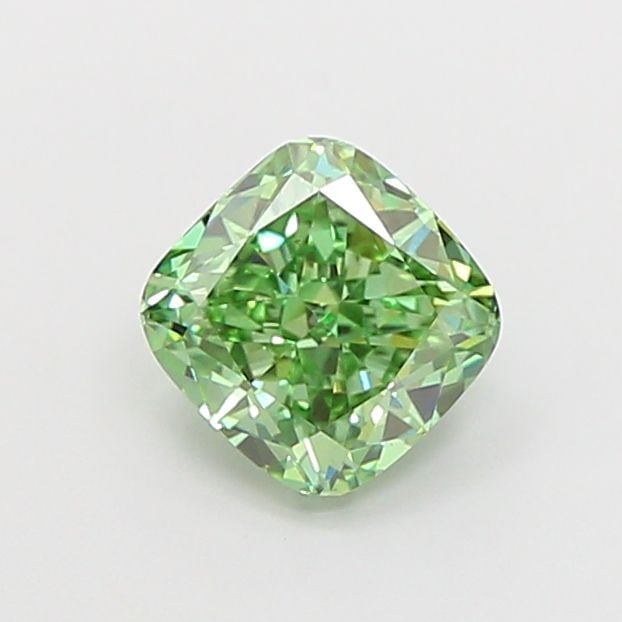 Loose Diamond - CUSHION MODIFIED 1.01ct Fancy Vivid Green VS1: Loose Diamond - CUSHION MODIFIED 1.01ct Fancy Vivid Green VS1 Source: This is a real non-mined Diamond that has been grown in a lab Shape: CUSHION MODIFIED Carats: 1.01 Color: Fancy Vivid Green Certif