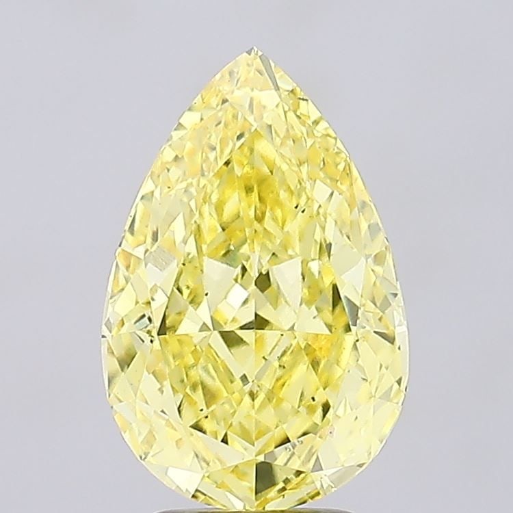 Loose Diamond - PEAR 4.75ct Fancy Vivid Yellow VS2: Loose Diamond - PEAR 4.75ct Fancy Vivid Yellow VS2 Source: This is a real non-mined Diamond that has been grown in a lab Shape: PEAR Carats: 4.75 Color: Fancy Vivid Yellow Certification: IGI Video: