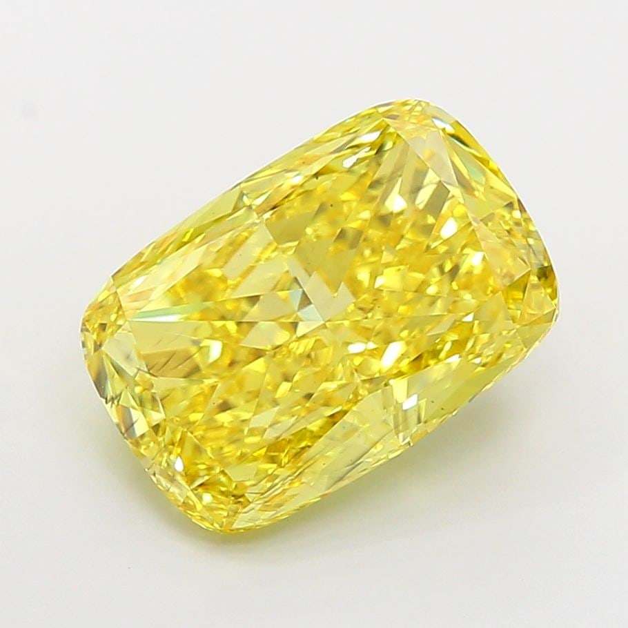 Loose Diamond - CUSHION MODIFIED 9.17ct Fancy Vivid Yellow SI1: Loose Diamond - CUSHION MODIFIED 9.17ct Fancy Vivid Yellow SI1 Source: This is a real non-mined Diamond that has been grown in a lab Shape: CUSHION MODIFIED Carats: 9.17 Color: Fancy Vivid Yellow Cert