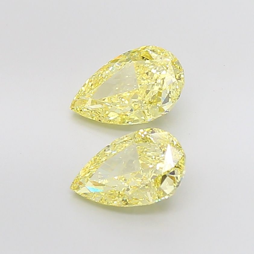 Loose Diamond - PEAR 2.5ct Fancy Vivid Yellow VS1: Loose Diamond - PEAR 2.5ct Fancy Vivid Yellow VS1 Source: This is a real non-mined Diamond that has been grown in a lab Shape: PEAR Carats: 2.5 Color: Fancy Vivid Yellow Certification: IGI Video: