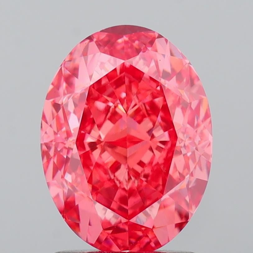 Loose Diamond - OVAL 2.14ct Fancy Vivid Pink VVS2: Loose Diamond - OVAL 2.14ct Fancy Vivid Pink VVS2 Source: This is a real non-mined Diamond that has been grown in a lab Shape: OVAL Carats: 2.14 Color: Fancy Vivid Pink Certification: IGI Video: