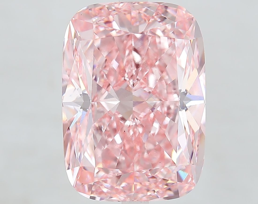 Loose Diamond - CUSHION MODIFIED 10.05ct Fancy Vivid Pink VS1: Loose Diamond - CUSHION MODIFIED 10.05ct Fancy Vivid Pink VS1 Source: This is a real non-mined Diamond that has been grown in a lab Shape: CUSHION MODIFIED Carats: 10.05 Color: Fancy Vivid Pink Certif