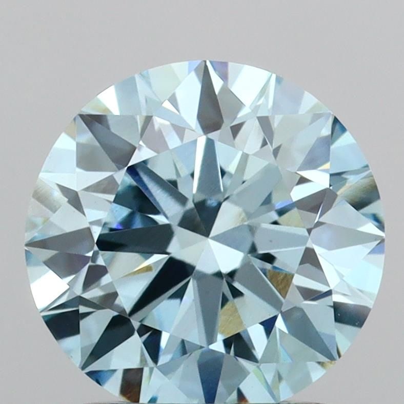 Ideal Loose Diamond - ROUND 1.55ct Fancy Vivid Blue VS1: Ideal Loose Diamond - ROUND 1.55ct Fancy Vivid Blue VS1 Source: This is a real non-mined Diamond that has been grown in a lab Shape: ROUND Carats: 1.55 Color: Fancy Vivid Blue Certification: IGI Video