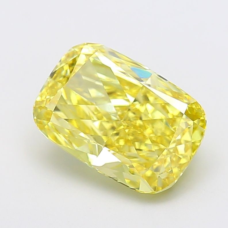 Loose Diamond - CUSHION MODIFIED 4.83ct Fancy Vivid Yellow VVS2: Loose Diamond - CUSHION MODIFIED 4.83ct Fancy Vivid Yellow VVS2 Source: This is a real non-mined Diamond that has been grown in a lab Shape: CUSHION MODIFIED Carats: 4.83 Color: Fancy Vivid Yellow Cer
