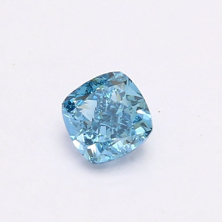Loose Diamond - CUSHION BRILLIANT 0.72ct Fancy Vivid Blue VVS2: Loose Diamond - CUSHION BRILLIANT 0.72ct Fancy Vivid Blue VVS2 Source: This is a real non-mined Diamond that has been grown in a lab Shape: CUSHION BRILLIANT Carats: 0.72 Color: Fancy Vivid Blue Certi