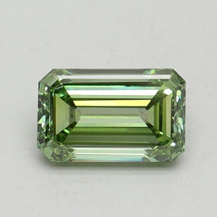 Loose Diamond - EMERALD 0.7ct Fancy Intense Green VS1: Loose Diamond - EMERALD 0.7ct Fancy Intense Green VS1 Source: This is a real non-mined Diamond that has been grown in a lab Shape: EMERALD Carats: 0.7 Color: Fancy Intense Green Certification: IGI Vid