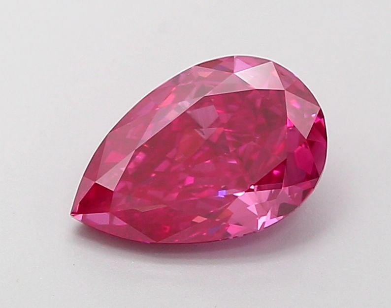 Loose Diamond - PEAR 2.07ct Fancy Vivid Pink SI1: Loose Diamond - PEAR 2.07ct Fancy Vivid Pink SI1 Source: This is a real non-mined Diamond that has been grown in a lab Shape: PEAR Carats: 2.07 Color: Fancy Vivid Pink Certification: IGI Video: