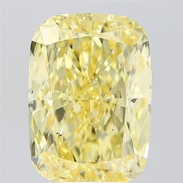 Loose Diamond - CUSHION MODIFIED 5.26ct Fancy Intense Yellow VS2: Loose Diamond - CUSHION MODIFIED 5.26ct Fancy Intense Yellow VS2 Source: This is a real non-mined Diamond that has been grown in a lab Shape: CUSHION MODIFIED Carats: 5.26 Color: Fancy Intense Yellow