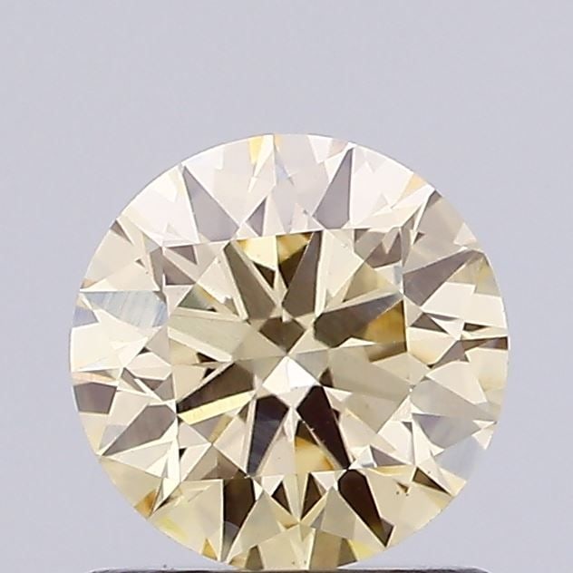 Ideal Loose Diamond - ROUND 0.86ct Fancy Light Brownish Yellow VS1: Ideal Loose Diamond - ROUND 0.86ct Fancy Light Brownish Yellow VS1 Source: This is a real non-mined Diamond that has been grown in a lab Shape: ROUND Carats: 0.86 Color: Fancy Light Brownish Yellow Ce