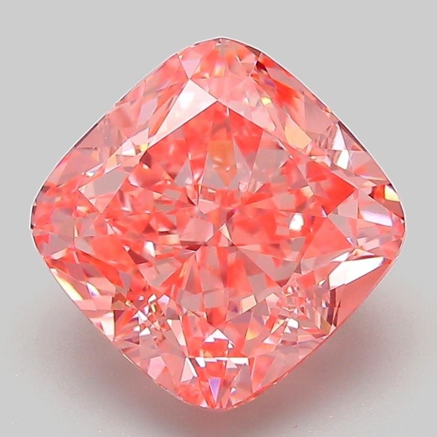 Loose Diamond - CUSHION MODIFIED 4.19ct Fancy Vivid Pink VVS2: Loose Diamond - CUSHION MODIFIED 4.19ct Fancy Vivid Pink VVS2 Source: This is a real non-mined Diamond that has been grown in a lab Shape: CUSHION MODIFIED Carats: 4.19 Color: Fancy Vivid Pink Certifi