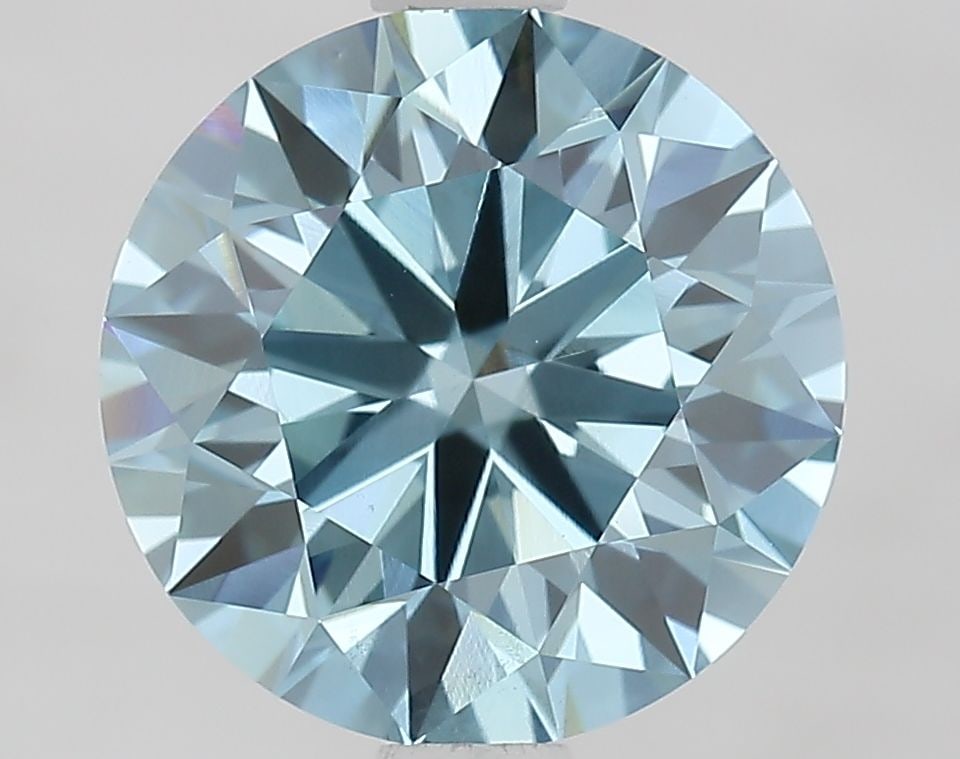 Ideal Loose Diamond - ROUND 2.27ct Fancy Vivid Blue VS1: Ideal Loose Diamond - ROUND 2.27ct Fancy Vivid Blue VS1 Source: This is a real non-mined Diamond that has been grown in a lab Shape: ROUND Carats: 2.27 Color: Fancy Vivid Blue Certification: IGI Video